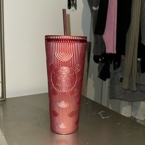 Blush pink cloud Starbucks cup￼